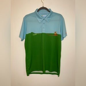 RSVLTS Shirt Mens M Caddyshack The Gopher Breakfast Balls Golf Polo